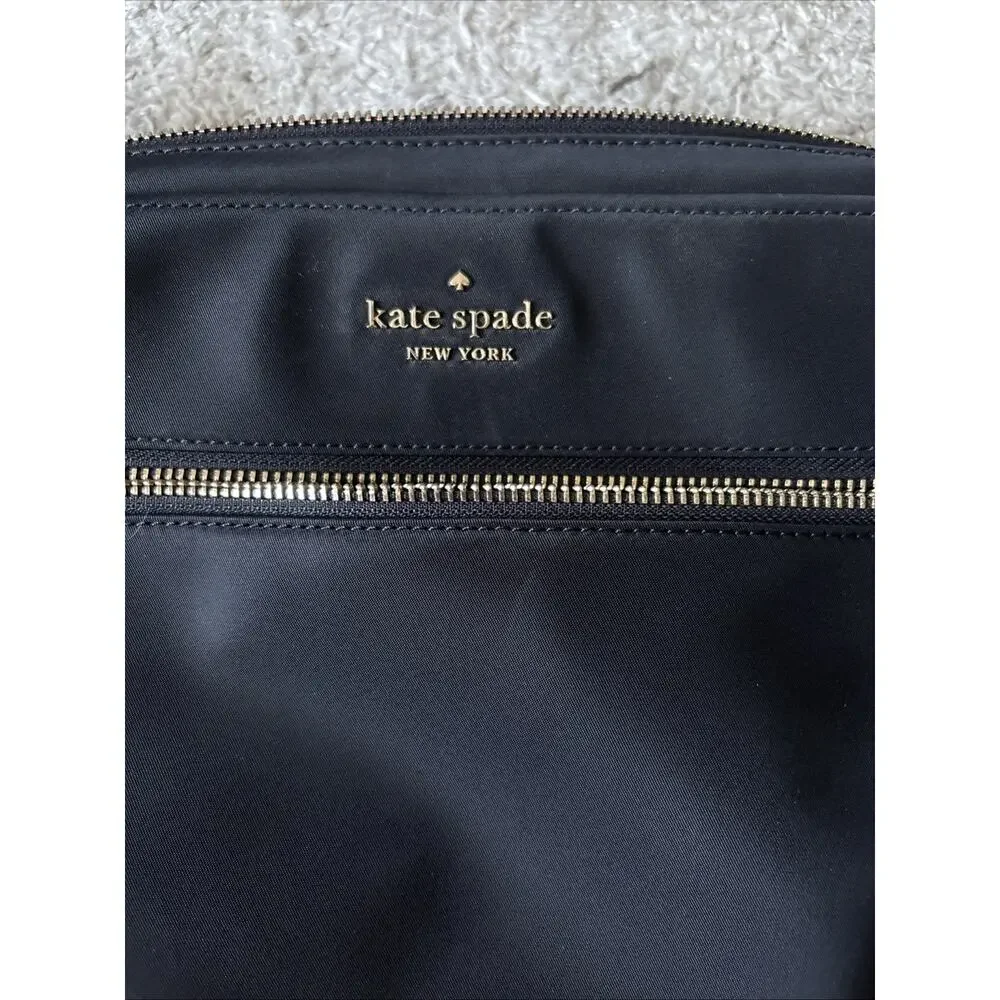 Kate Spade New York Black Polyester Laptop Messenger Bag